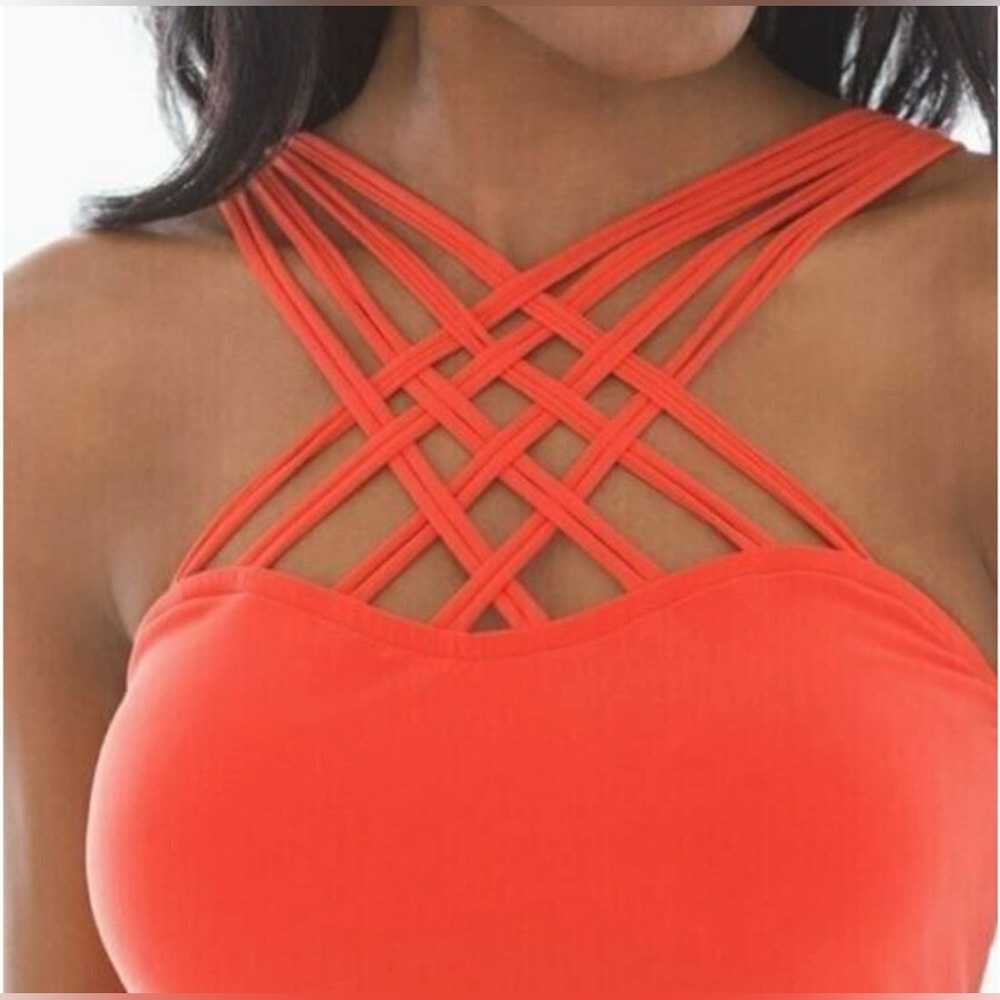 MAGICSUIT CORAL MORGAN    STRAPPY TANKINI SWIMSUIT SWIM TOP 12. TOP ONLY!